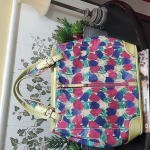 Sharon TA TONG Shoulder Bag Tote Floral L@@K Snakeskin Python